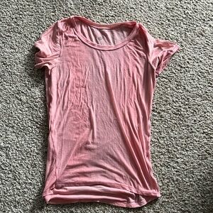 Pink lululemon short sleeve shirt